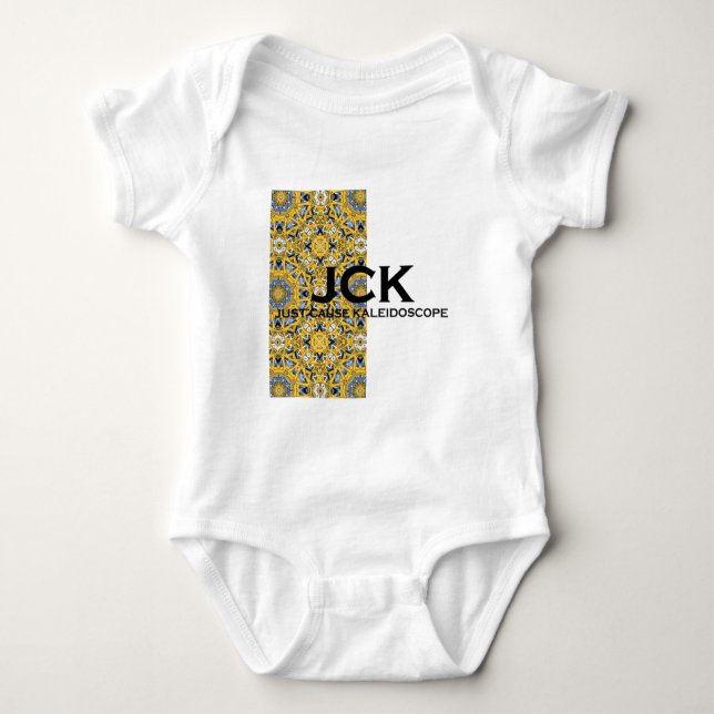 Body Para Bebê Arte caleidoscópica do volume 16 (Frente)