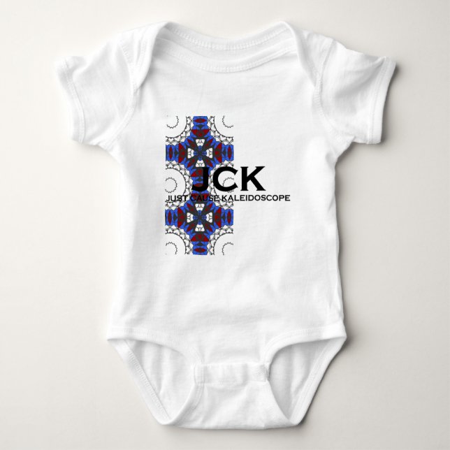 Body Para Bebê Arte caleidoscópica do volume quatro (Frente)