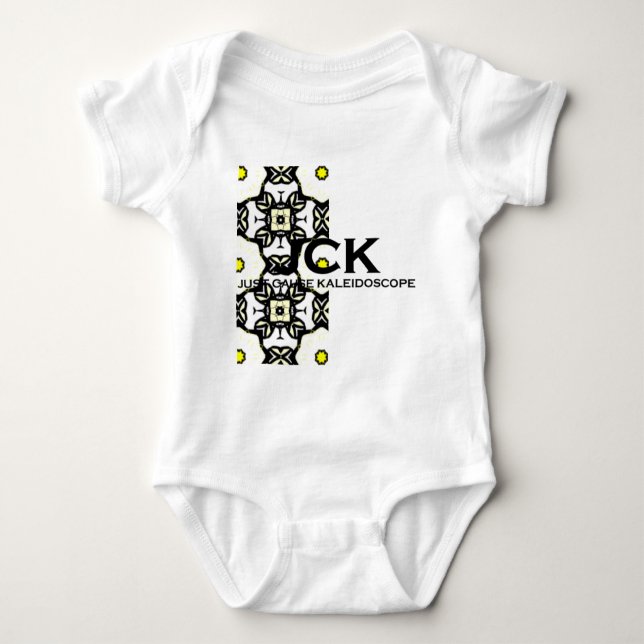 Body Para Bebê Arte caleidoscópica do volume um a vinte e seis (Frente)