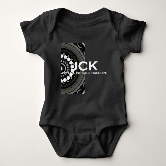 Body Para Bebê Arte caleidoscópica do volume um nove (Frente)