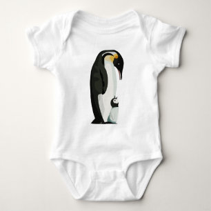 Body Para Bebê Arte da ligação entre pais e filhotes de pinguim