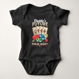 Body Para Bebê arte de Pai do poker
