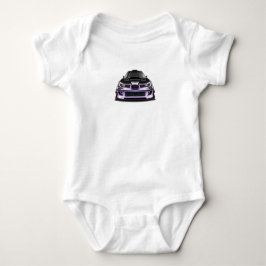 Body Para Bebê arte desenhada à mão com olho apertado roxo