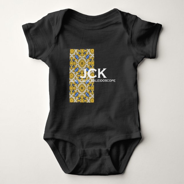 Body Para Bebê Arte do caleidoscópio 17 (Frente)