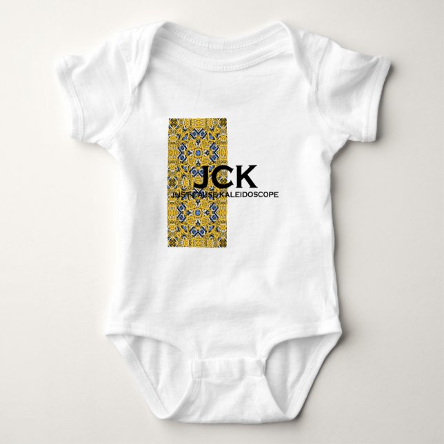 Body Para Bebê Arte do caleidoscópio 2 do Volume onze (Frente)