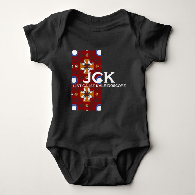 Body Para Bebê Arte do caleidoscópio do Volume 4, quinze (Frente)