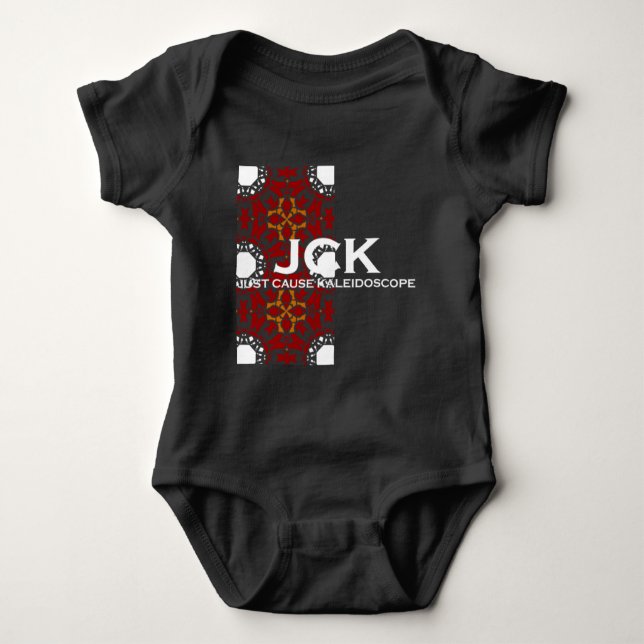 Body Para Bebê Arte do caleidoscópio do volume quatro (Frente)