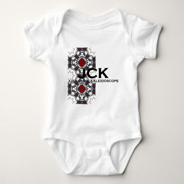 Body Para Bebê Arte do caleidoscópio do volume quatro (Frente)