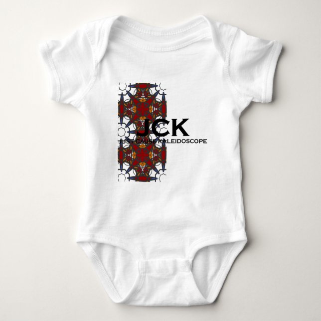 Body Para Bebê Arte do caleidoscópio do volume quatro (Frente)