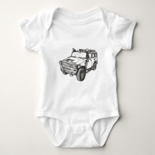 Body Para Bebê Arte do caminhão de Hummer