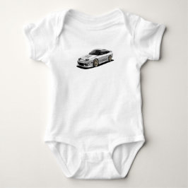 Body Para Bebê arte do nissan 240sx desenhada à mão 