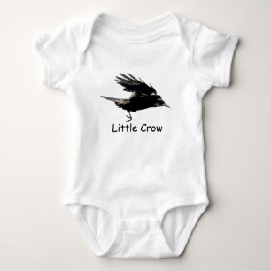 Body Para Bebê Arte preta de voo do CORVO para o bebê