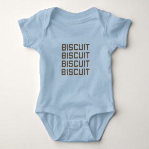 Body Para Bebê arte repetida de biscoitos