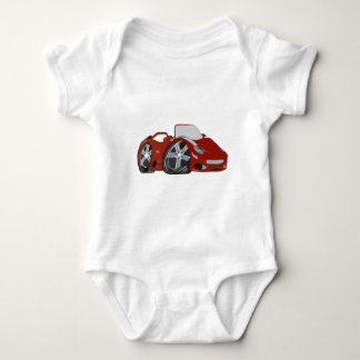 Body Para Bebê Arte vermelha do carro dos desenhos animados