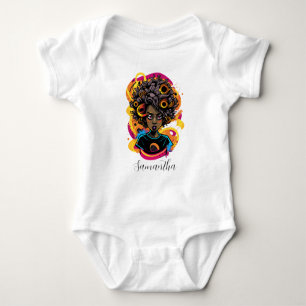 Body Para Bebê Artista Abstrata Mulher Afrodescendente