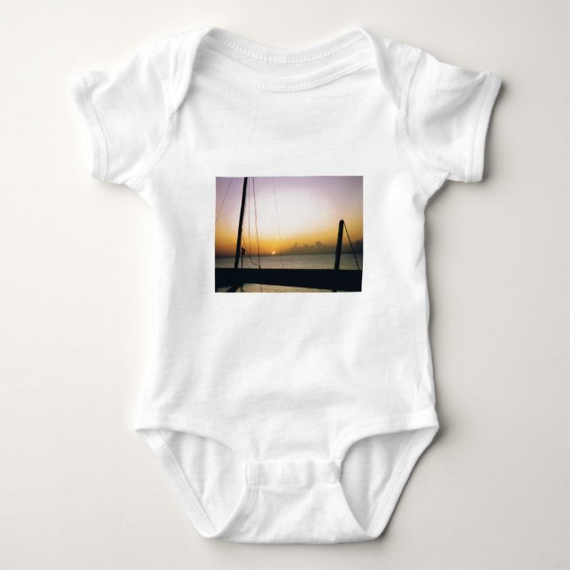 Body Para Bebê Aruba Sunset (Frente)