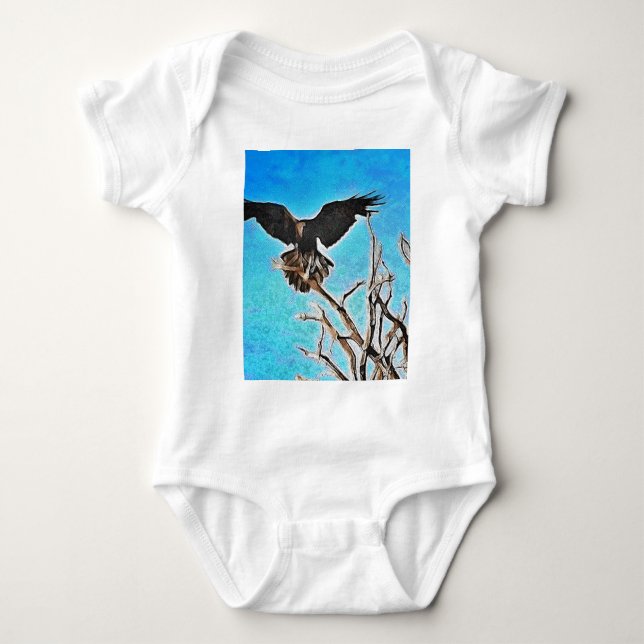 Body Para Bebê Árvore de corvo (Frente)