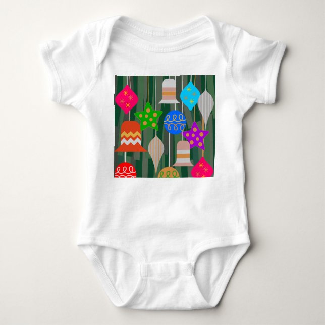 Body Para Bebê Árvore de Natal (Frente)