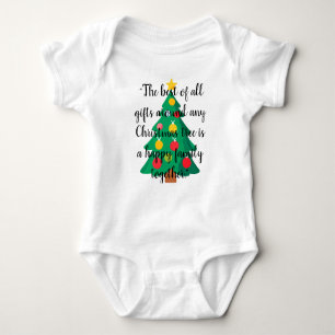 Body Para Bebê Árvore de Natal - Citando Uma Peça De Roupa