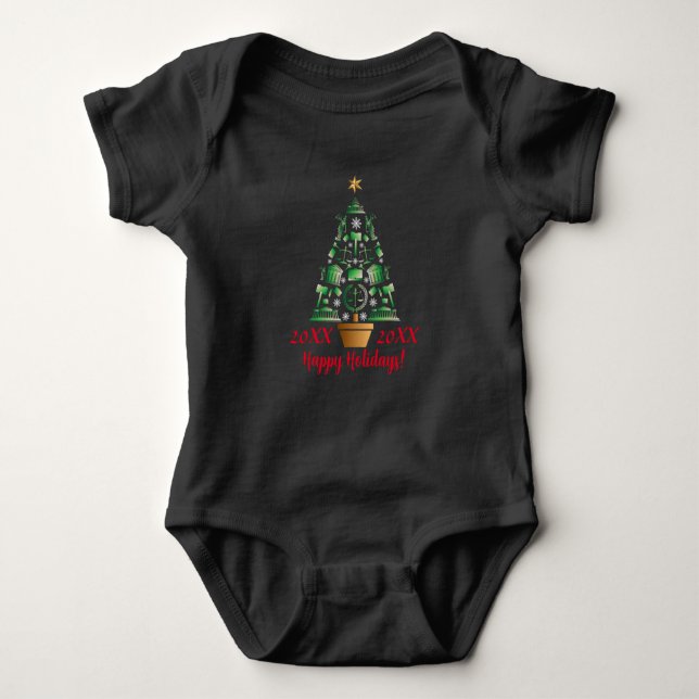 Body Para Bebê Árvore de Natal do Advogado (Frente)