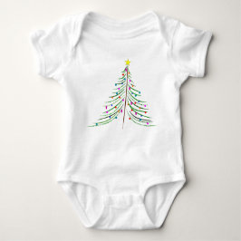 Body Para Bebê Árvore de Natal do bebê