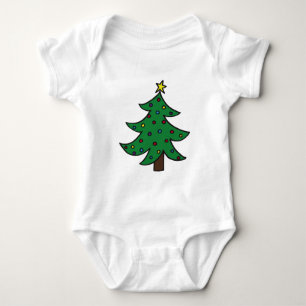Body Para Bebê Árvore Feliz de Natal