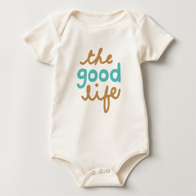 Body Para Bebê As citações da boa vida (Frente)