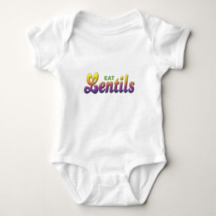 Body Para Bebê As lentilhas, comem