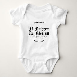 Body Para Bebê As Majorem Dei Gloriam Baby One Piece Bodysuit