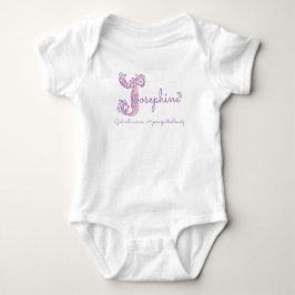 Body Para Bebê As raparigas Josephine dão nome ao pastel roxo sig
