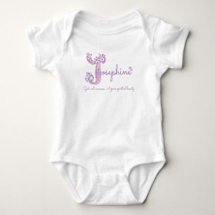 Body Para Bebê As raparigas Josephine dão nome ao pastel roxo sig