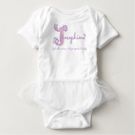 Body Para Bebê As raparigas Josephine dão nome ao pastel roxo sig