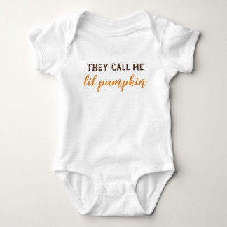 Body Para Bebê As Roupas De Bebê Chamam-Me Lil Pumpkin