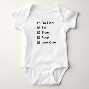 Body Para Bebê As tarefas do bebê