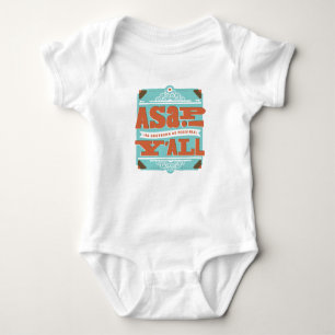Body Para Bebê ASAP Tão Sul Quanto Possível Y'ALL