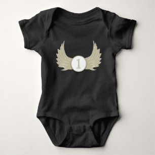 Body Para Bebê Asas (Idade 1) - Bodysuit Jersey de Bebê