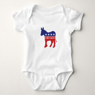 Body Para Bebê Asno de New Hampshire Democrata