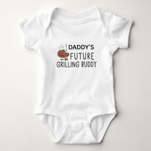 Body Para Bebê Assando Bebê Futuro Parceiro de Churrasco do Papai