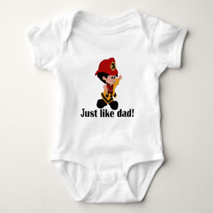 Body Para Bebê Assim como o Pai do Fireman