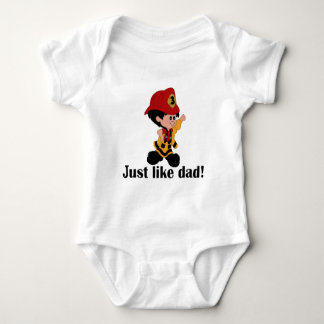 Body Para Bebê Assim como o Pai do Fireman