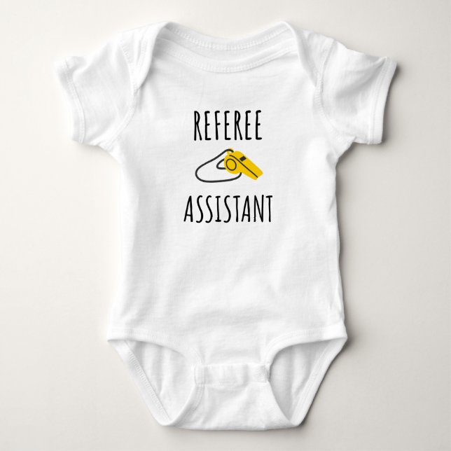 Body Para Bebê assistente do árbitro, presente de bebê para árbit (Frente)