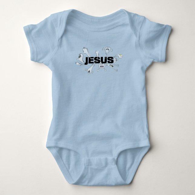 Body Para Bebê Assustador Jesus (Frente)
