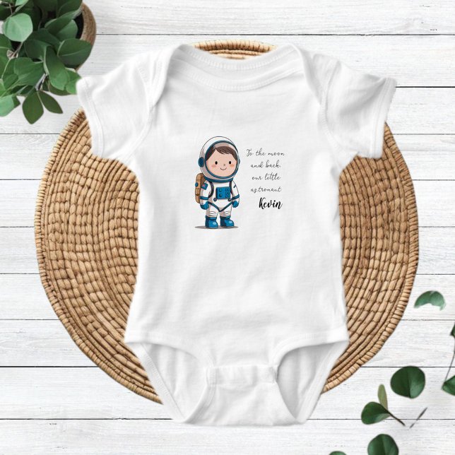 Body Para Bebê Astronaut T-Shirt, Space Astronomy Stars Gift Idea (Criador carregado)