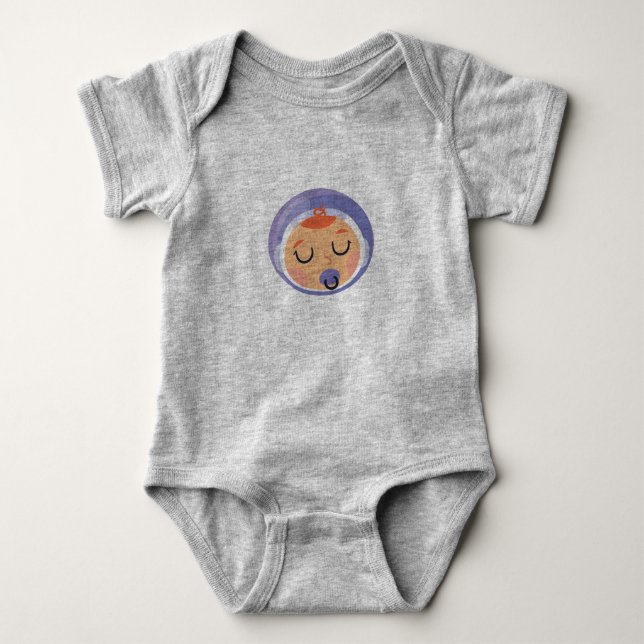 Body Para Bebê Astronauta Bebê Menino (Frente)