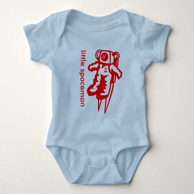 Body Para Bebê Astronauta com monograma (Frente)