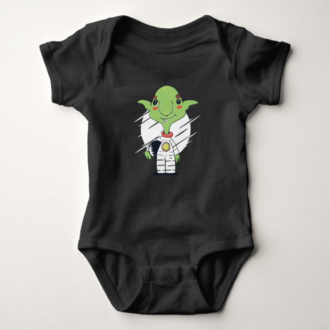 Body Para Bebê Astronauta Goblin (Frente)