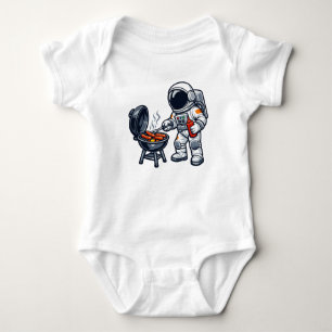 Body Para Bebê Astronauta Grelhando