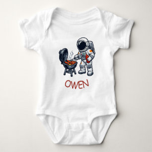Body Para Bebê Astronauta Grelhando