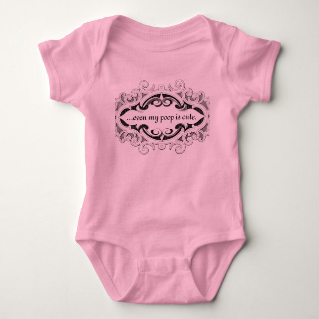 Body Para Bebê ...até a minha cocô é fofa (Frente)