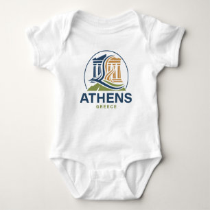 Body Para Bebê Atenas Grécia Acrópole Partenon